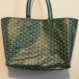 Goyard Green Tote with Iconic Design